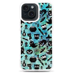 Ghosts Owls Pumpkins Iphone 15 Plus Tpu Uv Print Case by kyorashop23