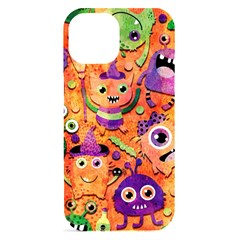 Halloween Monsters Iphone 15 Black Uv Print Pc Hardshell Case by kyorashop23