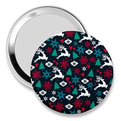 Holiday Season Pattern 3  Handbag Mirrors by kyorashop23
