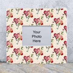 Key To The Heart White Wall Photo Frame 5  X 7  by ConteMonfrey