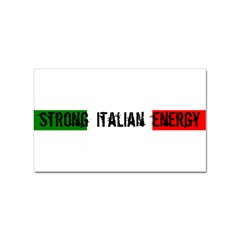 Strong Italian Energy Sticker Rectangular (10 Pack) by ConteMonfrey