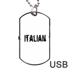 Strong Italian Energy Dog Tag Usb Flash (two Sides) by ConteMonfrey