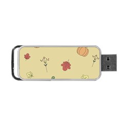 Halloween Fall Pattern Portable Usb Flash (two Sides) by Apenda