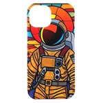 Astronaut iPhone 15 Black UV Print PC Hardshell Case Front