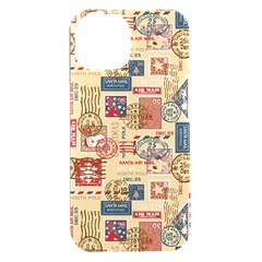 Letters Writing Paper Text Pattern Iphone 15 Plus Black Uv Print Pc Hardshell Case by Apenda