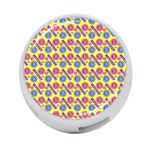 Colorful Bitcoin Pattern 4-Port USB Hub (One Side) Front