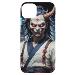 Demon Samurai Iphone 14 Plus Black Uv Print Case by AwesomeSauce