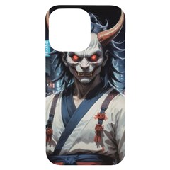 Demon Samurai Iphone 14 Pro Max Black Uv Print Case by AwesomeSauce