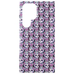 Sugar Skull Cat Pattern Samsung Galaxy S24 Ultra 6 9 Inch Black Tpu Uv Case by ExtraAwesomeSauce