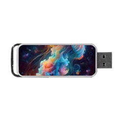Cosmic Jellyfish Artwork Portable Usb Flash (one Side) by ExtraAwesomeSauce