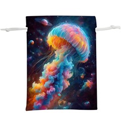 Cosmic Jellyfish Artwork Lightweight Drawstring Pouch (xl) by ExtraAwesomeSauce