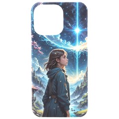 Enchanting Fantasy Night Sky Scene Iphone 15 Pro Max Black Uv Print Pc Hardshell Case by ExtraAwesomeSauce