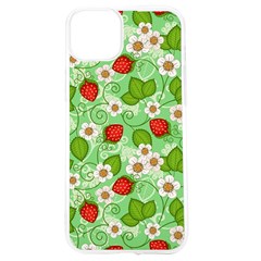 Strawberries Pattern Seamless Iphone 15 Tpu Uv Print Case by Posterlux
