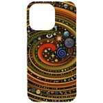 Swirl Vortex Emoji Cyclone Motion Art iPhone 15 Pro Max Black UV Print PC Hardshell Case Front