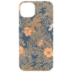 Seamless Pattern Patterns Leaves Vintage Iphone 15 Pro Black Uv Print Pc Hardshell Case by Paksenen