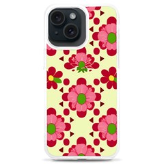Retro 1960s Flowers Pattern 4 Iphone 15 Plus Tpu Uv Print Case by violetheavensky