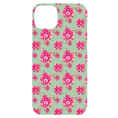 Retro 1880s Flowers Pattern 11 Iphone 14 Plus Black Uv Print Case by violetheavensky