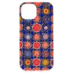Retro Geometric Shapes And Flowers 3 iPhone 15 Plus Black UV Print PC Hardshell Case Front