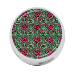 Retro 1880s Flowers Pattern 3 4-port Usb Hub (one Side) by violetheavensky