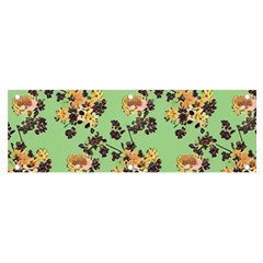 Retro 1880s Flowers Pattern 24 Banner And Sign 6  X 2  by violetheavensky