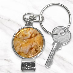 Homemade Flan Extreme Close-up Texture Nail Clippers Key Chain by dflcprintsclothing