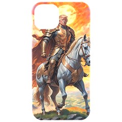 Heroic Trump Warrior In Golden Armor Iphone 15 Pro Black Uv Print Pc Hardshell Case by AwesomeSauce