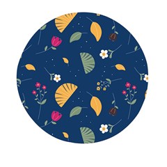 Cute Korean Pattern Mini Round Pill Box by designsbymallika