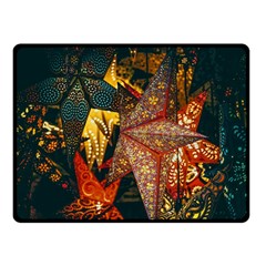 Star Lantern Lighting Two Sides Fleece Blanket (small) by Paksenen