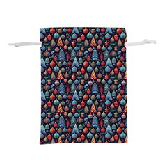 Vintage Style Christmas Decoration Pattern Motif Lightweight Drawstring Pouch (m) by dflcprintsclothing