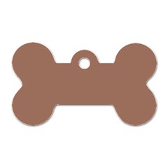 Mocha Mousse Hex Code #a47864 Dog Tag Bone (one Side) by dressshop