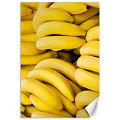 Bananas, Macro, Fruits, Ripe Bananas Canvas 12  X 18  by kyorashop23