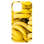 Bananas, Macro, Fruits, Ripe Bananas iPhone 15 Black UV Print PC Hardshell Case Front
