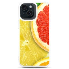 Fruit, Lemon Iphone 15 Plus Tpu Uv Print Case by kyorashop23