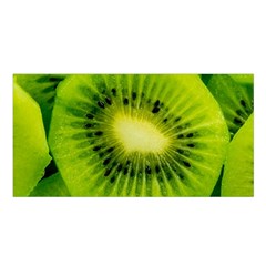 Kiwi Fruits, Close-up, Exotic Fruit Satin Shawl 45  X 80  by kyorashop23