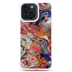 Abstract Flames Iphone 15 Plus Tpu Uv Print Case by kaleidomarblingart