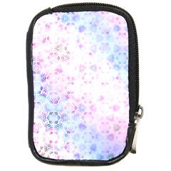 Digital Art Artwork Abstract Pink Purple Compact Camera Leather Case by Dutashop