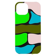 Geometric Bricks    Iphone 15 Plus Black Uv Print Pc Hardshell Case by ConteMonfrey
