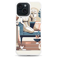 Sculpture Statue Angel Artwork Iphone 15 Plus Tpu Uv Print Case by Salmanaz77