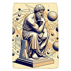 Thinker Sculpture Design Geometric Removable Flap Cover (l) by Salmanaz77