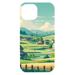 Countryside Meadow Rural Bloom Iphone 15 Black Uv Print Pc Hardshell Case by Salmanaz77