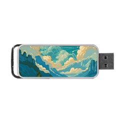 Mountains Rural Countryside Sky Portable Usb Flash (two Sides) by Salmanaz77