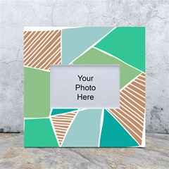 Geometric Colors  Pool White Box Photo Frame 4  X 6  by ConteMonfrey