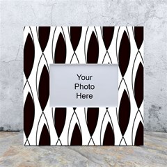 Black Minimalist Leaves White Box Photo Frame 4  X 6  by ConteMonfrey