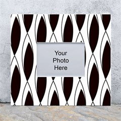 Black Minimalist Leaves White Wall Photo Frame 5  X 7  by ConteMonfrey