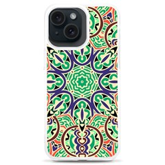Cold Colors Mandala   Iphone 15 Plus Tpu Uv Print Case by ConteMonfrey