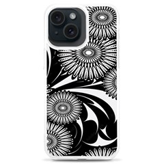 Modern Flowers Vector Seamless Pattern Iphone 15 Plus Tpu Uv Print Case by Hannah976