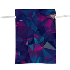 Turquoise Abstract Black Galaxy Pattern Turquoise Lightweight Drawstring Pouch (xl) by Bedest