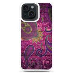 Abstract Purple Pattern Iphone 15 Plus Tpu Uv Print Case by Bedest