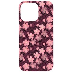 Cherry Blossoms Japanese Iphone 15 Pro Max Black Uv Print Pc Hardshell Case by HermanTelo