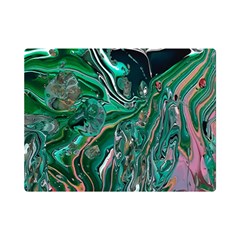 Malachite  Premium Plush Fleece Blanket (mini) by kaleidomarblingart